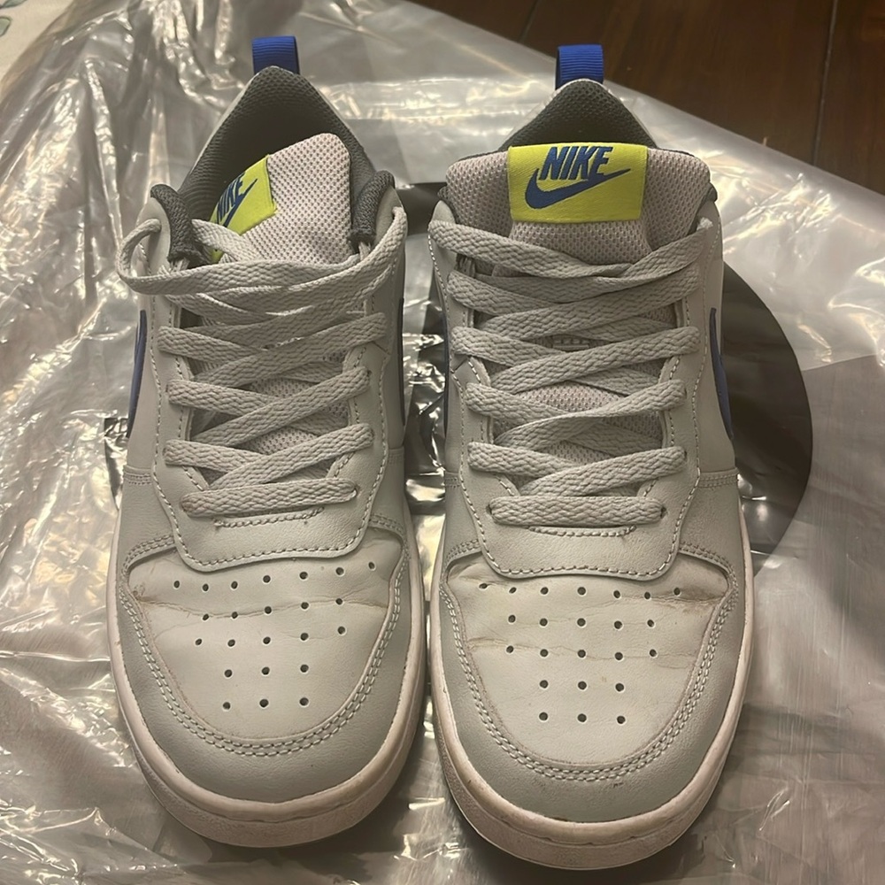 Gray and Blue Nike’s